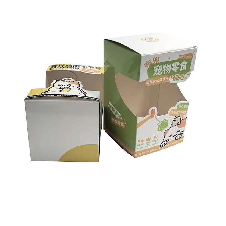 White Cardboard Window Packaging Boxes